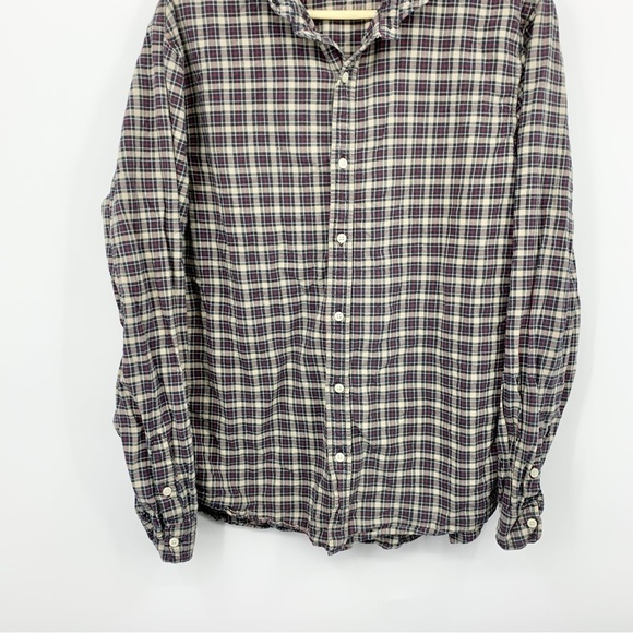 Denim Supply Ralph Lauren Men Size XXL Shirt Button Down Top Blue Checker Plaid - Picture 2 of 6